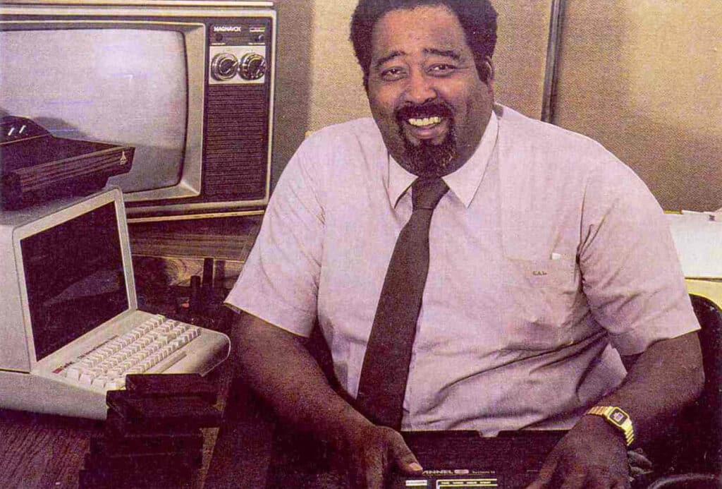 Photo of Jerry Lawson from Black Enterprise Magazine December 1982, The Strong, Rochester, New York, USA