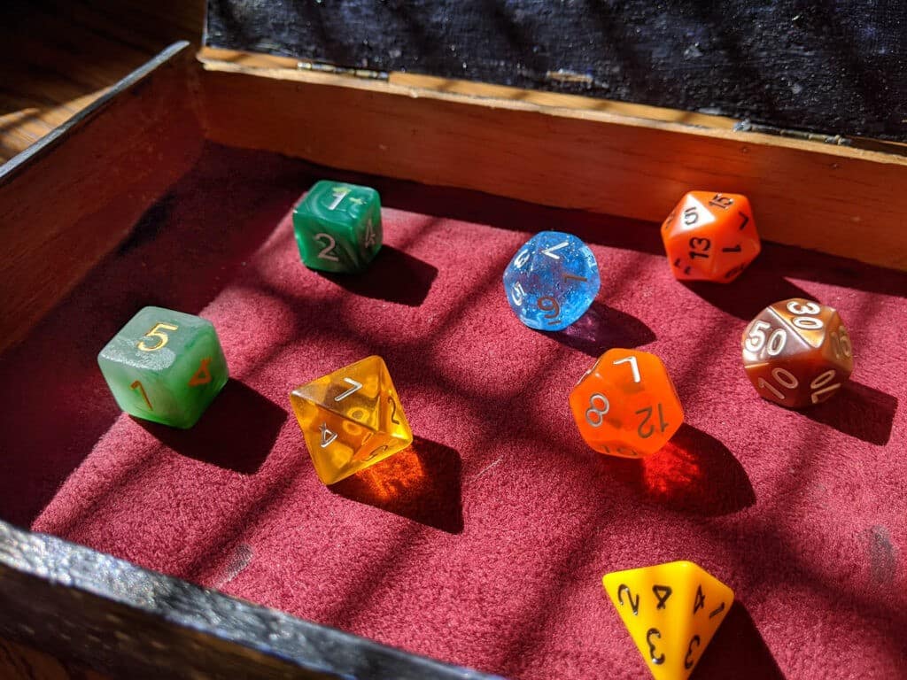 Dice, image courtesy of the author.