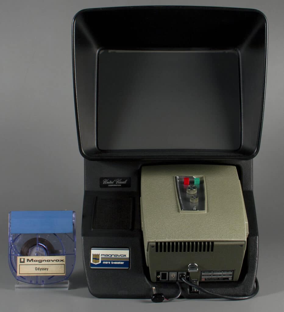 Magnavox Mini Theater and Odyssey demonstration film cartridge, about 1972. The Strong, Rochester, New York.