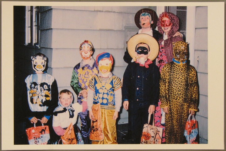 Photo of trick-or-treaters, about 1965. Gift of William J. Tribelhorn, from the collection of Strong National Museum of Play. Photo of trick-or-treaters, about 1965. Gift of William J. Tribelhorn, from the collection of Strong National Museum of Play.