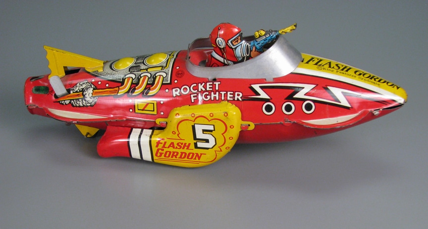 Flash Gordon Rocket Fighter, Louis Marx & Company, 1939, from the collections of the Strong, gift of Diane Rogers in memory of H Don Rogers.