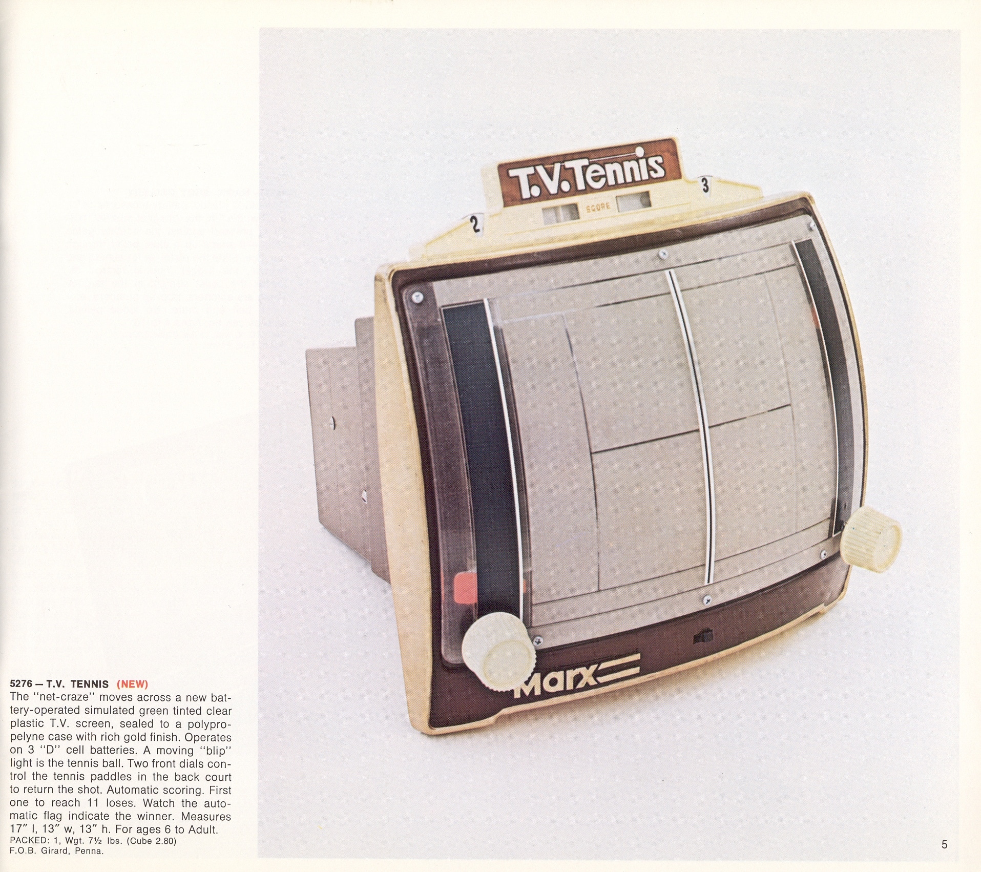 1974 Louis Marx & Co. catalog, Courtesy of The Strong, Rochester, NY