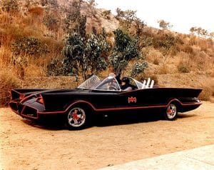 Batmobile photograph, about 1967. The Strong, Rochester, New York. Batmobile photograph, about 1967. The Strong, Rochester, New York.