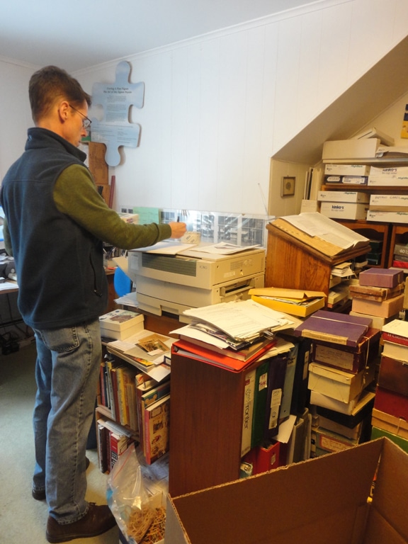 Chris makes an inventory list.