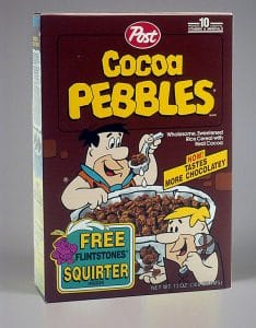 Cocoa Pebbles box, 1993,The Strong, Rochester, New York Cocoa Pebbles box, 1993,The Strong, Rochester, New York