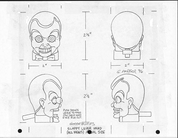 Goosebumps toy design, Garth Parker Premium Toy Design Papers, 1978-2012, The Strong, Rochester, New York. Goosebumps toy design, Garth Parker Premium Toy Design Papers, 1978-2012, The Strong, Rochester, New York.