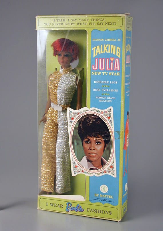 Julia doll, 1968, gift of Joan M. Hopkins. The Strong, Rochester, New York. Julia doll, 1968, gift of Joan M. Hopkins. The Strong, Rochester, New York.