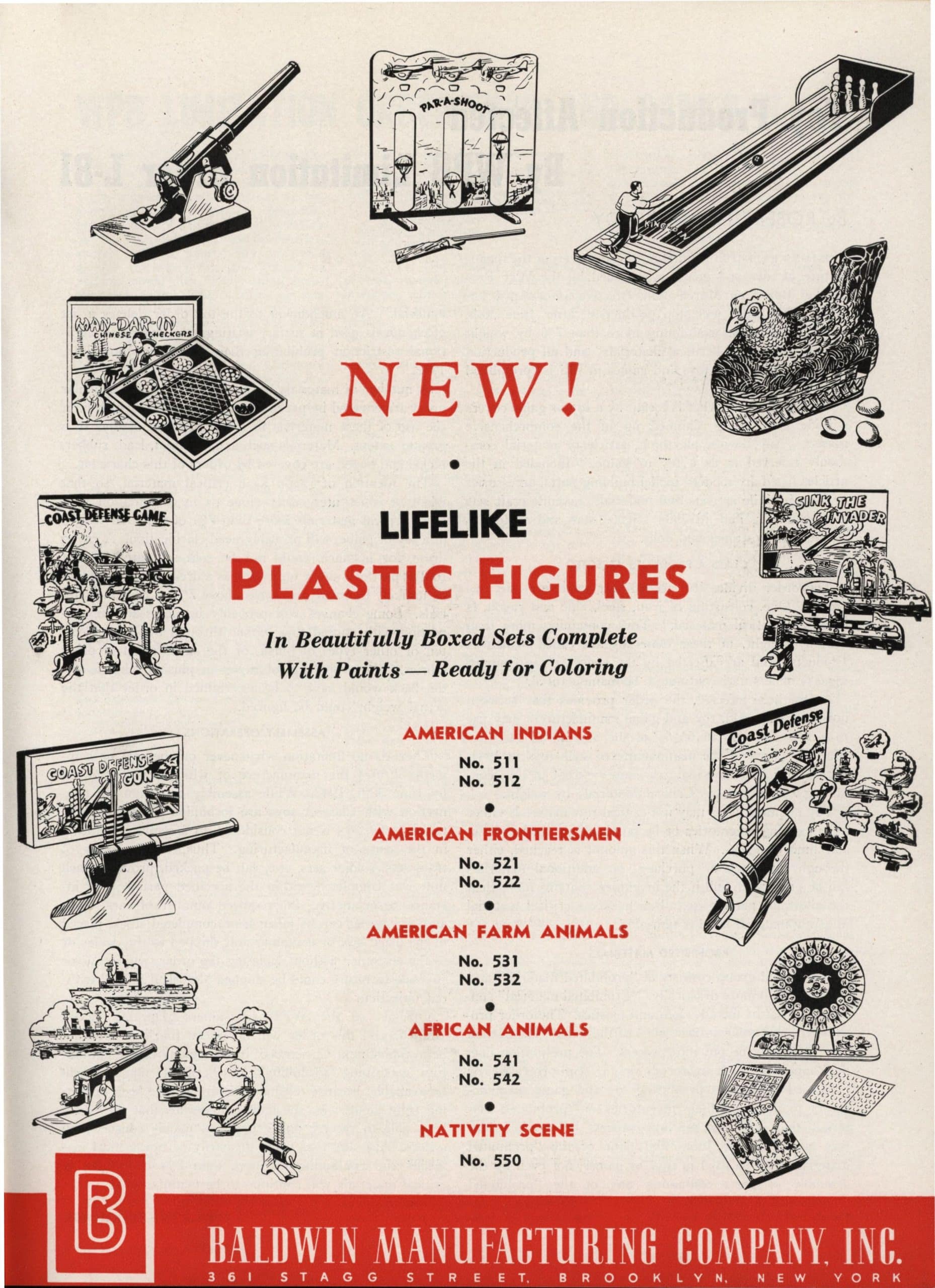 Playthings Magazine April 1942 Baldwin Ad. Courtesy of The Strong, Rochester, N.Y.