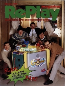 RePlay magazine cover, February 1995, The Strong, Rochester, New York. RePlay magazine cover, February 1995, The Strong, Rochester, New York.