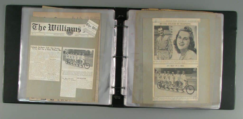 Scrapbook of Needham Bicycling History, 1940-1990, gift of the family of Henry N. Flynt, Jr., from the collections of the Strong.