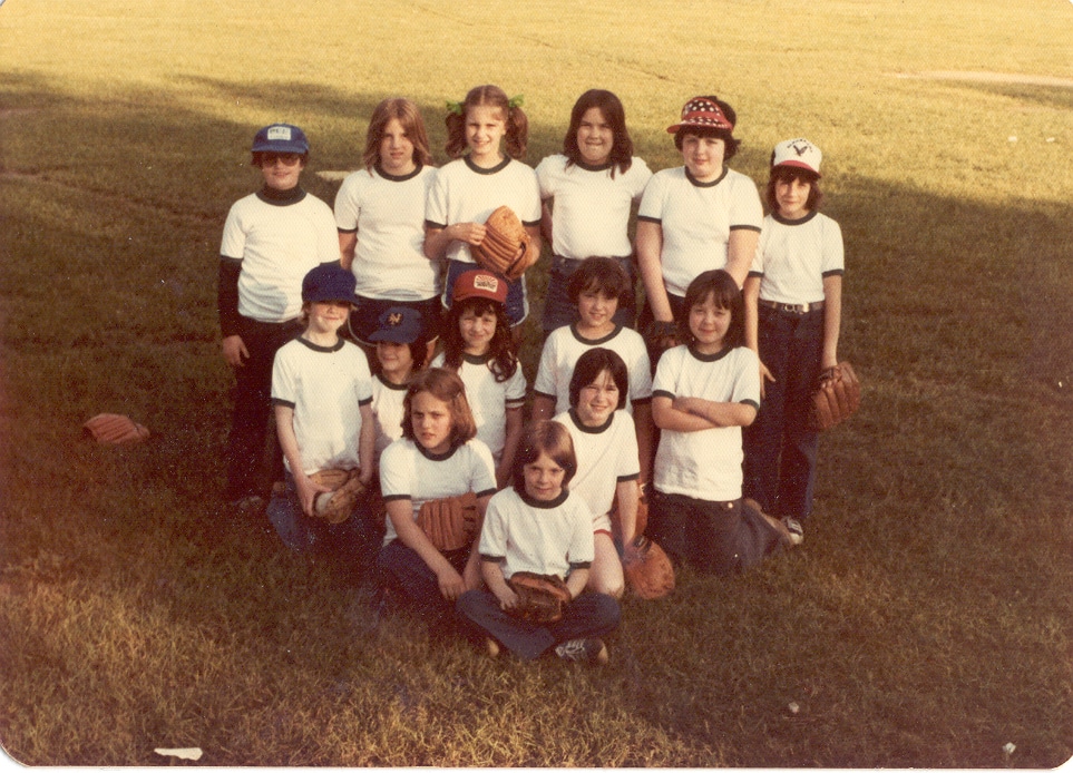 Photograph of youth softball team, about 1980, courtesy of Tara Winner.