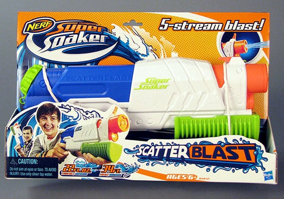 Super Soaker Scatter Blast, water toy, Courtesy of the Strong, Rochester, New York Super Soaker Scatter Blast, water toy, Courtesy of the Strong, Rochester, New York