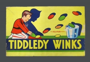 A copy of Tiddledy Winks released by All-Fair Games sometime in the early 1920s. The Strong, Rochester, New York.