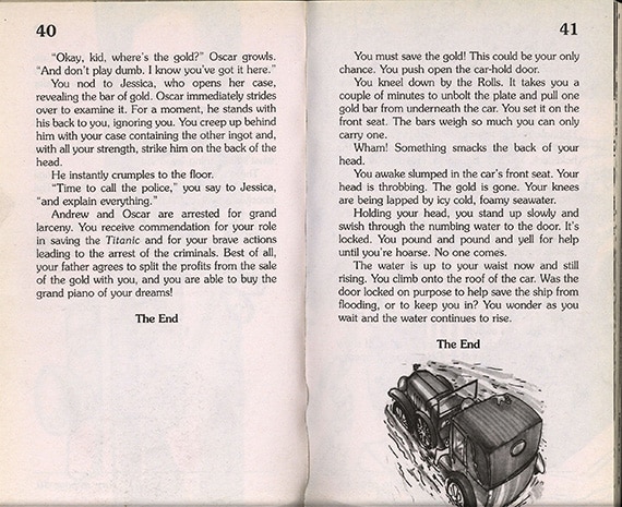 Titanic Endings, courtesy of Beth Lathrop, Rochester, New York Titanic Endings, courtesy of Beth Lathrop, Rochester, New York