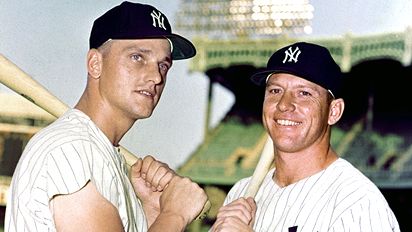 Maris & Mantle during 1961’s home run battle Maris & Mantle during 1961’s home run battle