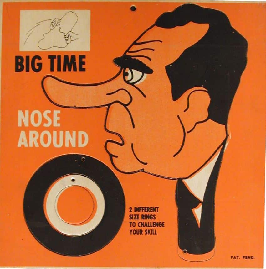 Big Time Nose Around game, 1968, from the collection of Strong National Museum of Play.