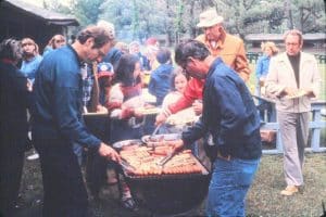 The Lutheran Church of the Incarnate Word in Rochester sponsors yearly picnics at various local parks. Church members are grilling in this photograph from June 1980. A role often taken by men, the barbecue grill-master is an important one at such functions.Photograph, Gift of William J. Tribelhorn, The Strong, Rochester, New York The Lutheran Church of the Incarnate Word in Rochester sponsors yearly picnics at various local parks. Church members are grilling in this photograph from June 1980. A role often taken by men, the barbecue grill-master is an important one at such functions.Photograph, Gift of William J. Tribelhorn, The Strong, Rochester, New York