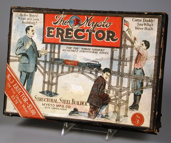 Mysto Erector Set No. 3, about 1930, from the collection of Strong National Museum of Play