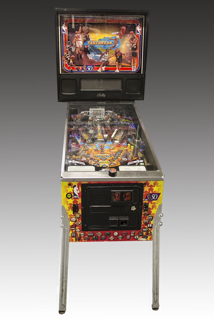 NBA Fastbreak pinball machine, 1997. The Strong, Rochester, New York.