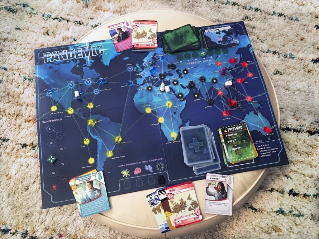 Pandemic game in process, 2022, courtesy of the author.