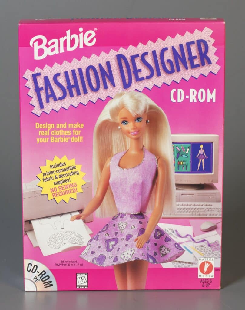 Picture of Caption: Barbie Fashion Designer, 1996. The Strong National Museum of Play, Rochester, New York.