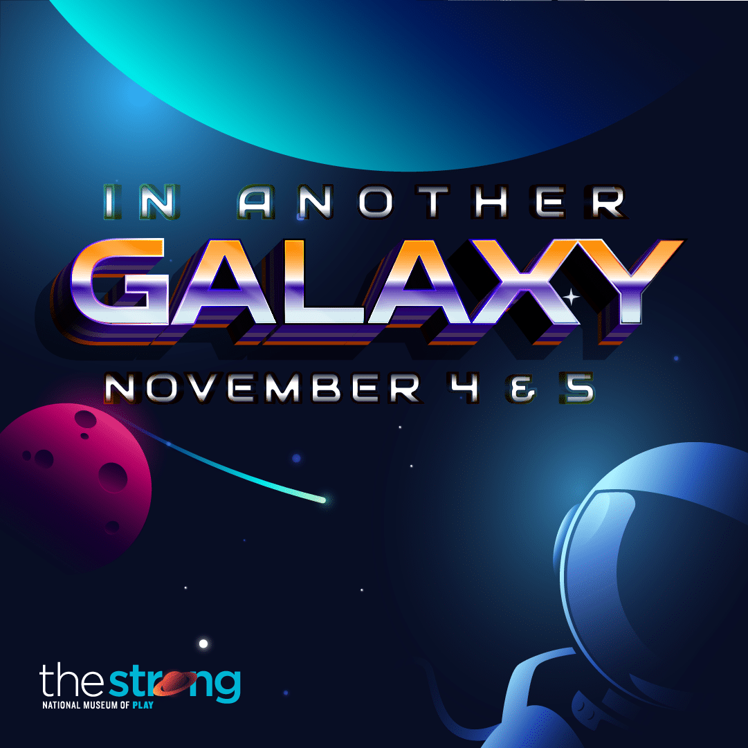 Outer space-themed graphic that reads "In Another Galaxy November 4 & 5