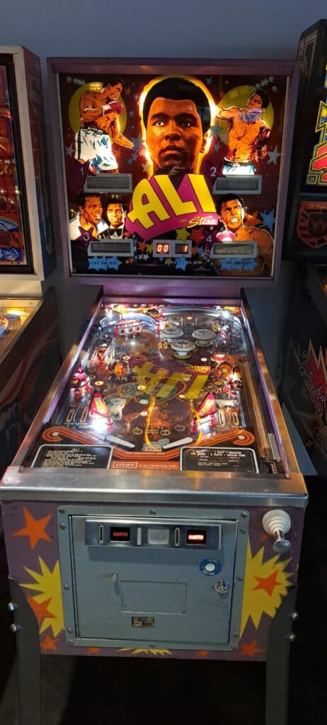 Picture of Ali pinball, 1980. The Strong, Rochester, NY.