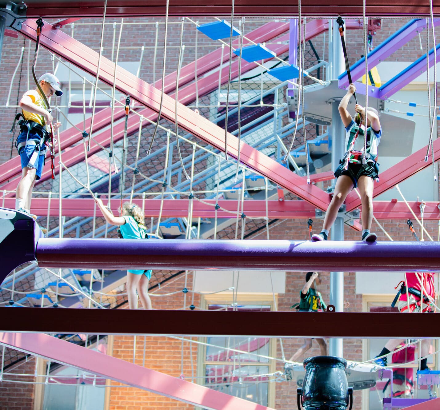 Kids on the High Ropes Course