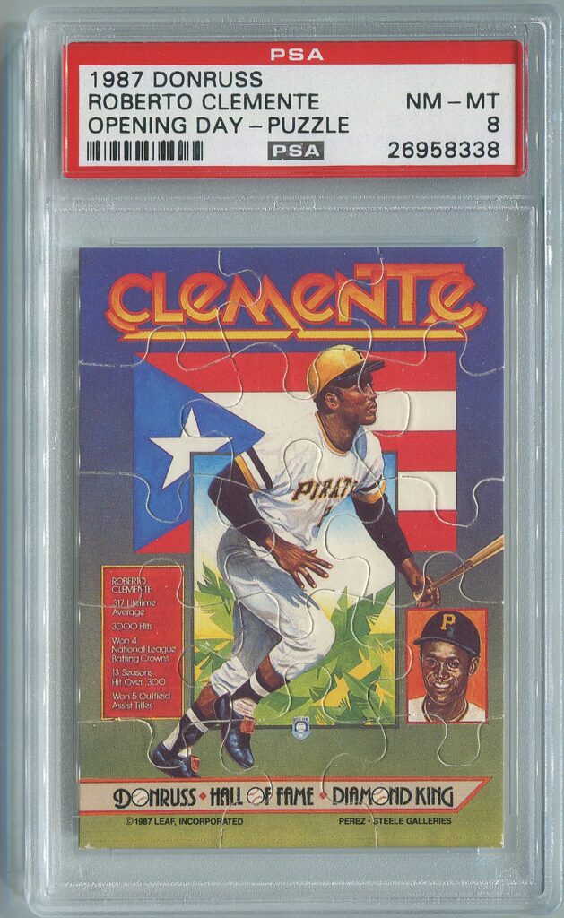 Picture of Baseball Card/Jigsaw Puzzle, Roberto Clemente, Donruss, 1987, The Strong, Rochester, New York.