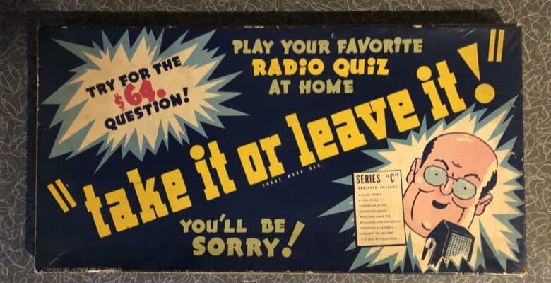 Take it or Leave it board game box