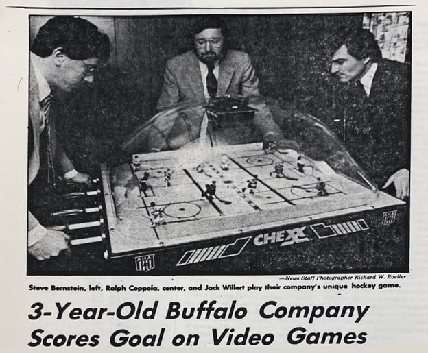 Image of The Buffalo News, February 21, 1983. Ralph Coppola papers, Brian Sutton-Smith Library and Archives of Play at The Strong National Museum of Play, Rochester, New York.