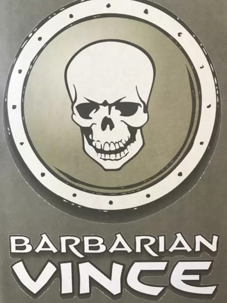 Image of Barbarian Vince print and play, 2021, photo courtesy BoardGameGeek.